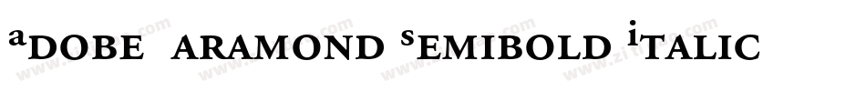 Adobe Garamond Semibold Italic Expert字体转换